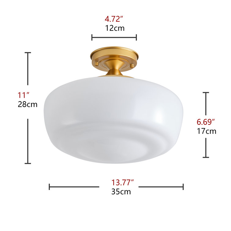 Modern farmhouse deals semi flush mount